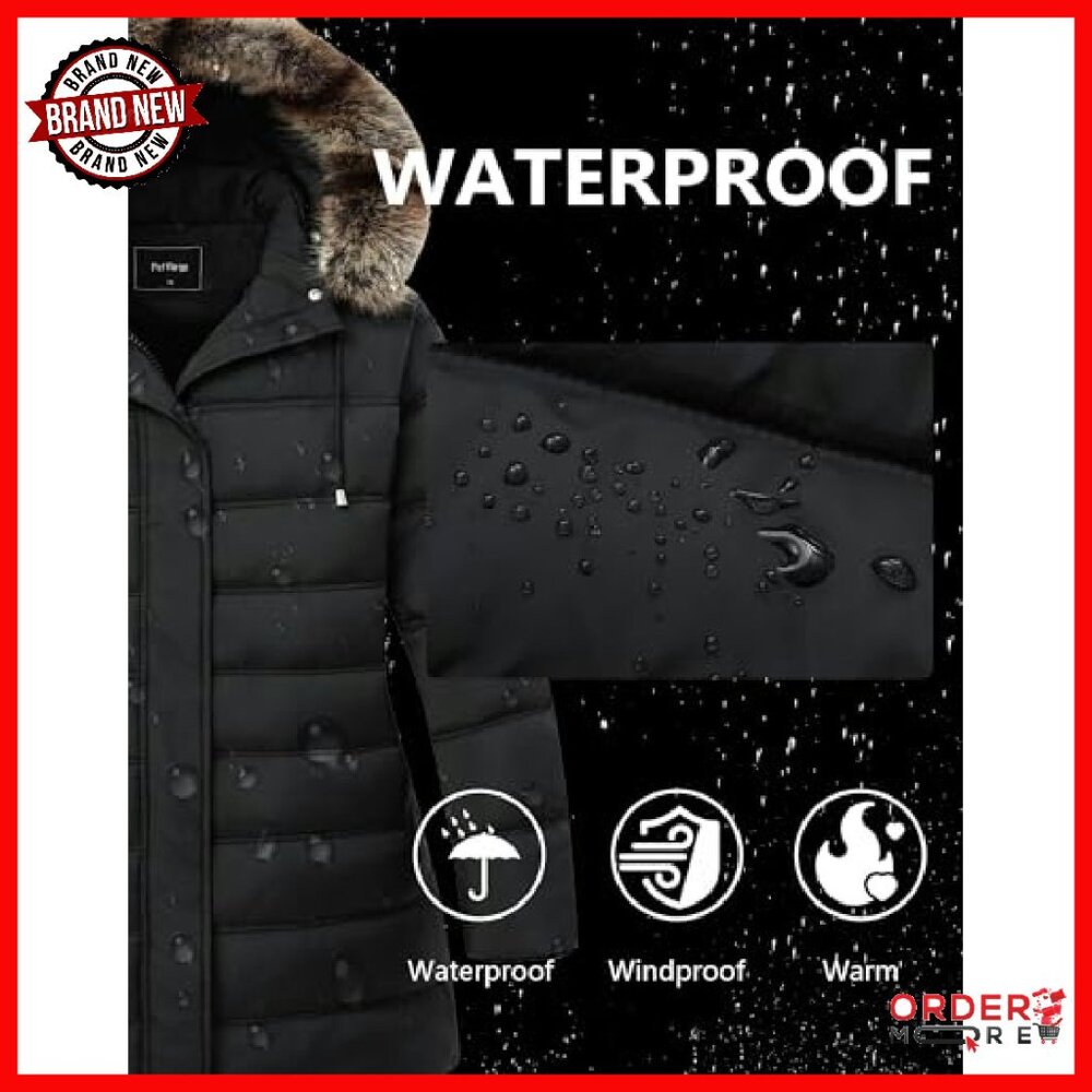 Plus Size Down Puffer Jacket Windproof Waterproof… - image 6